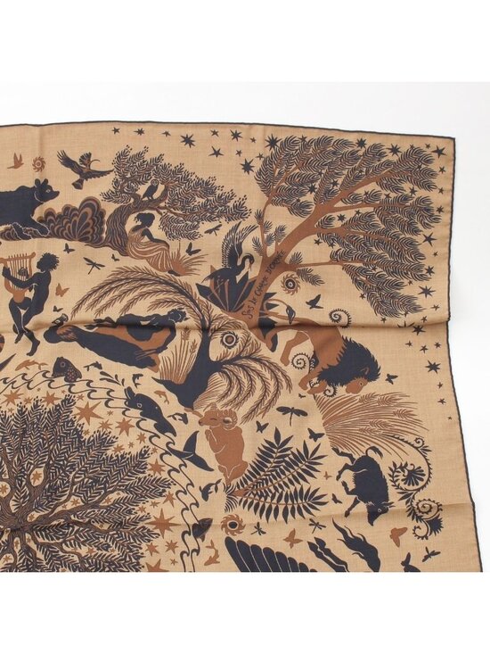 Scarf of the moment: Sous le Charme d Hermes Carre Geant 140 Cashmere Silk Sous le Charme D\'orphee Attracted by the